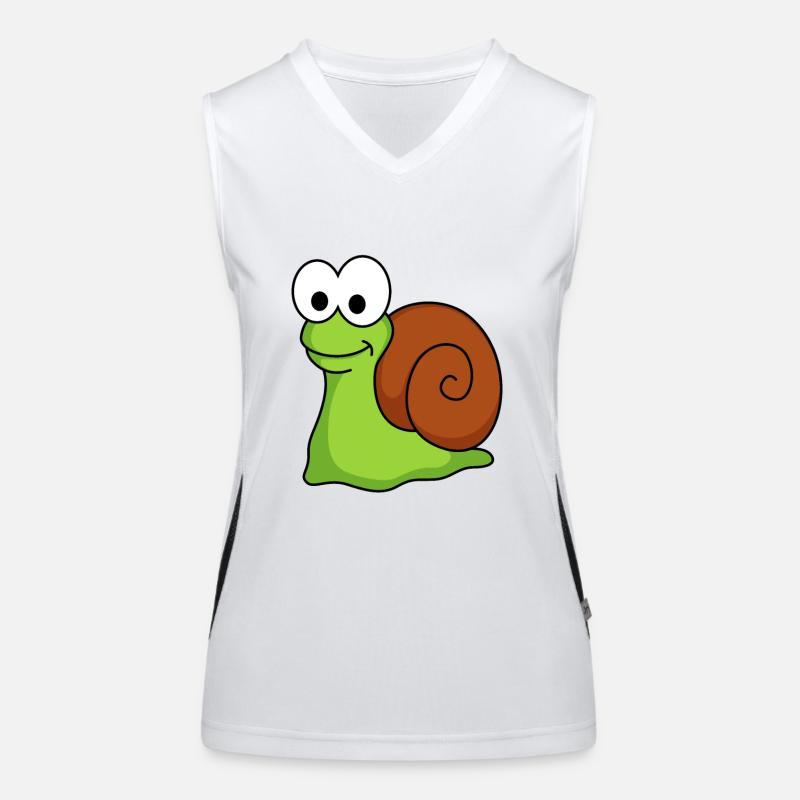 Schnecke Comic Tier Funktionelles Kontrast-Tank Top für Frauen