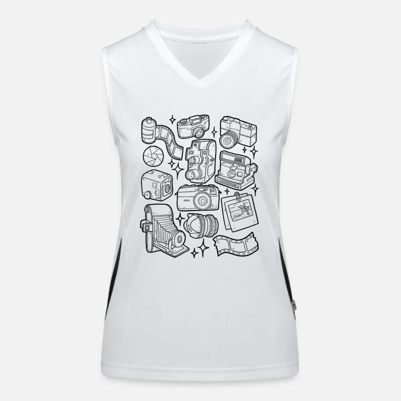 Analog Cameras Women's Functional Contrast Tank Top