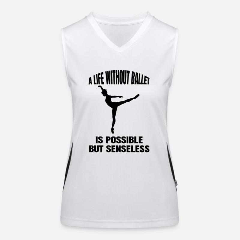 Ballet Dancer Gift Dance Ballerina Dance Class Women's Functional Contrast Tank Top