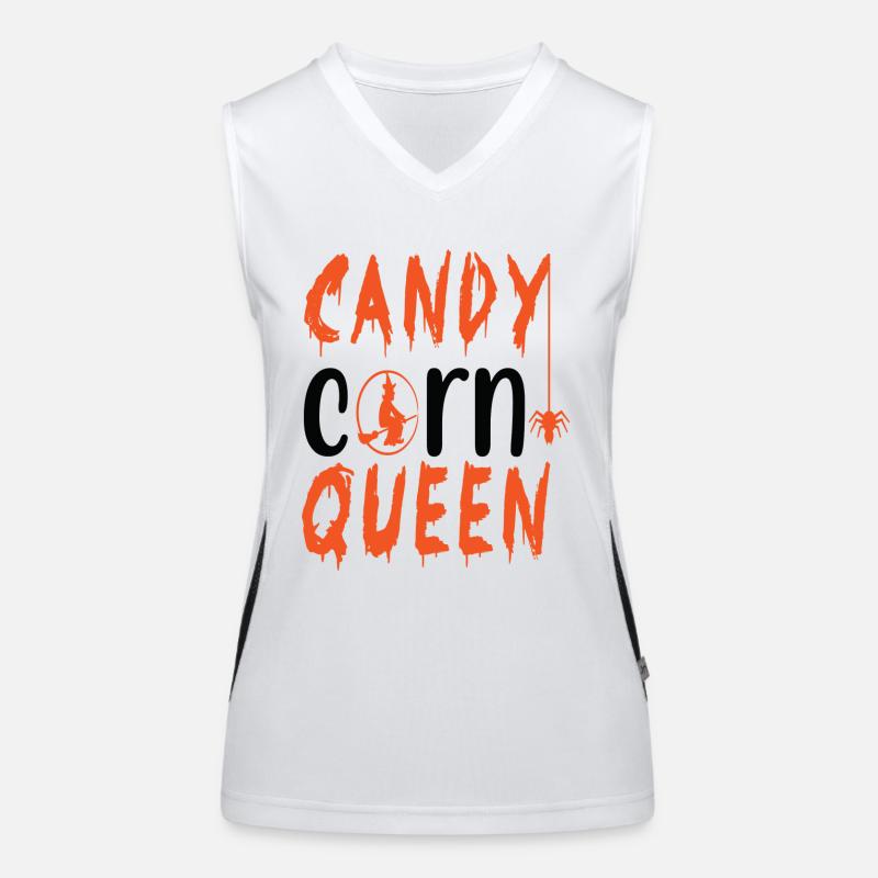 candy corn Women's Functional Contrast Tank Top