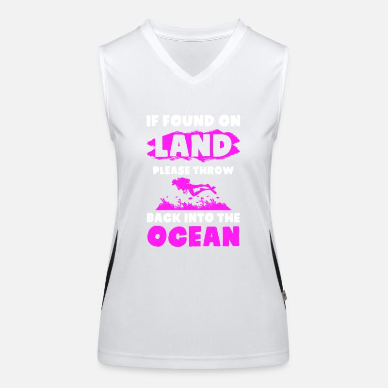 ocean diving Women's Functional Contrast Tank Top