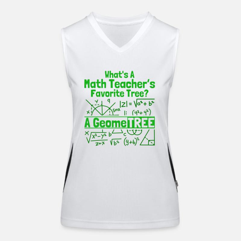 Math Mathematics Science Math Gift Women's Functional Contrast Tank Top