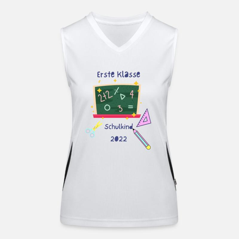 Erste Klasse Schuldind Funktionelles Kontrast-Tank Top für Frauen