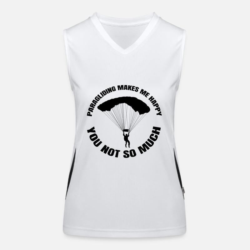 Paragleiter Fallschirmspringen Paragliding Funktionelles Kontrast-Tank Top für Frauen