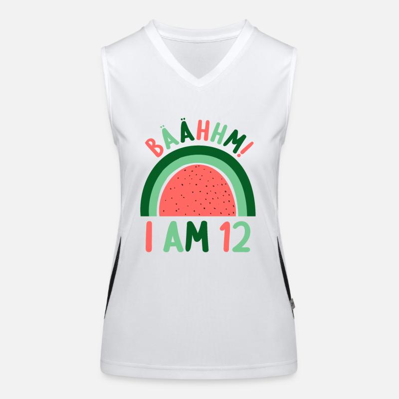 12 years old Rainbow Rainbow 12th birthday Women's Functional Contrast Tank Top