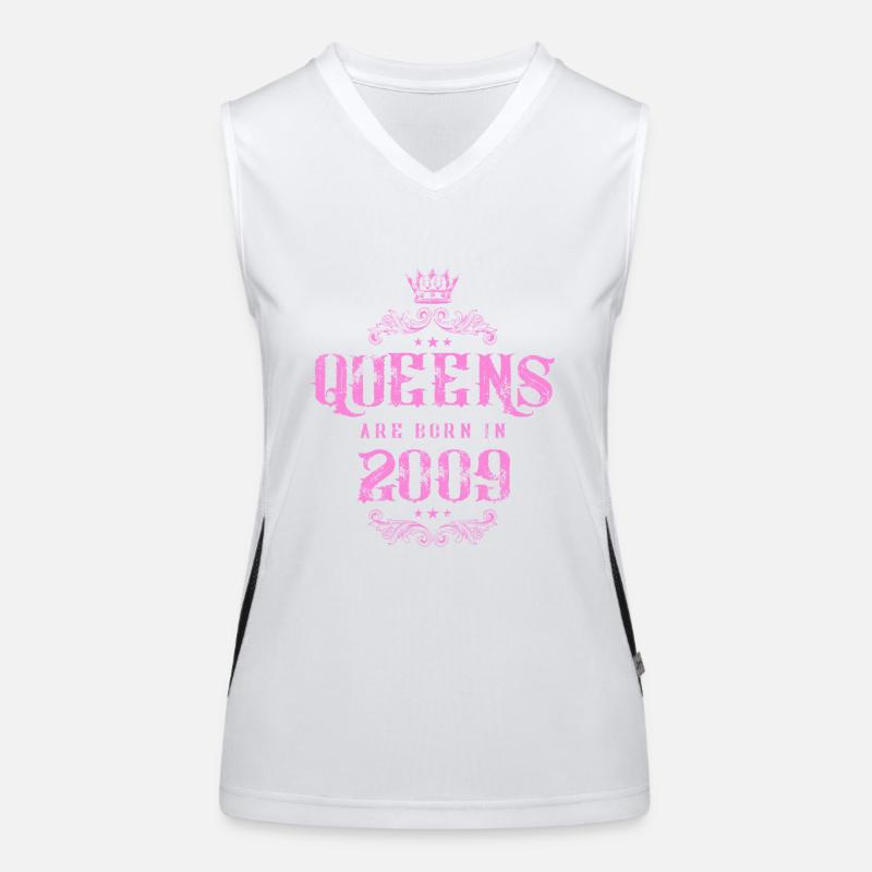 born in 2009 Women's Functional Contrast Tank Top