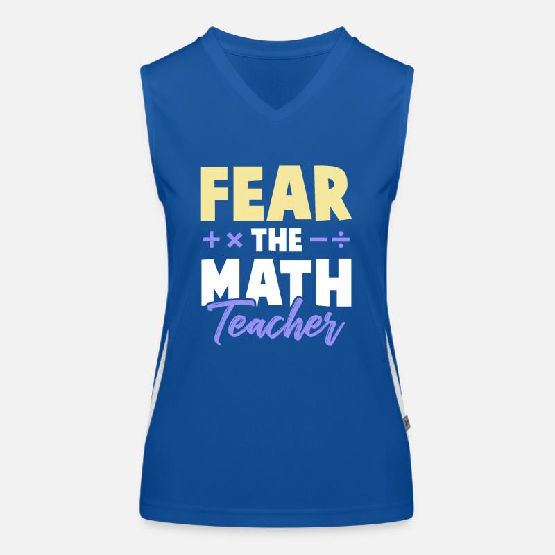 math teacher Women's Functional Contrast Tank Top