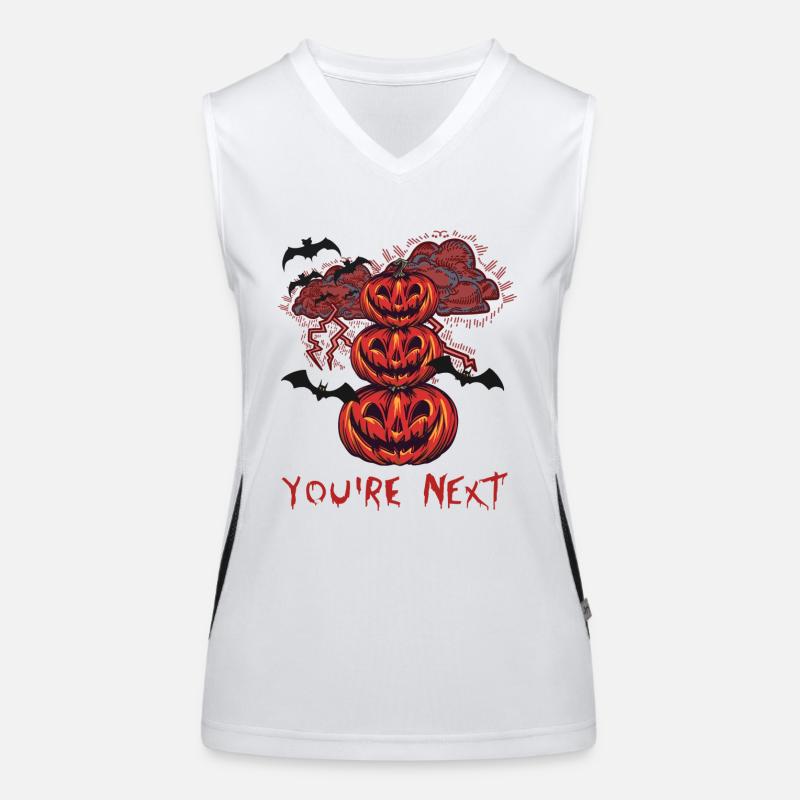 Halloween - Du bist der nächste Funktionelles Kontrast-Tank Top für Frauen