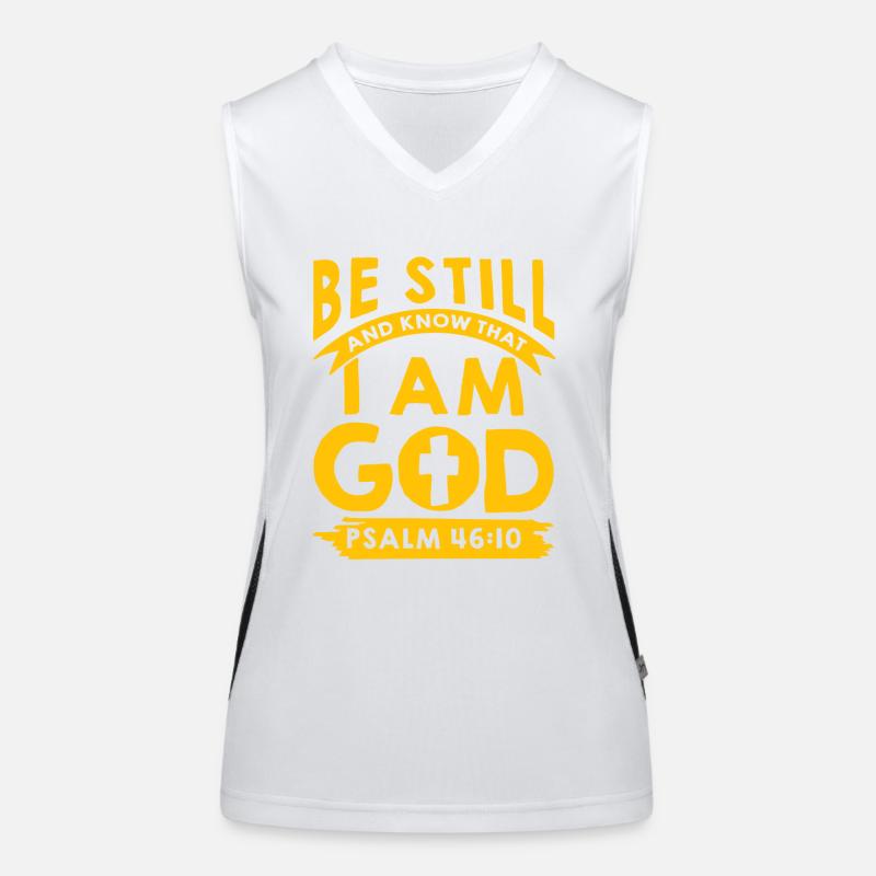 ich bin dein gott psalm Funktionelles Kontrast-Tank Top für Frauen