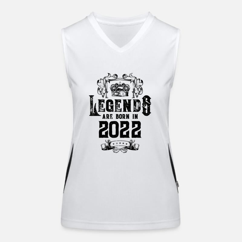 2022 legends birthday Women's Functional Contrast Tank Top