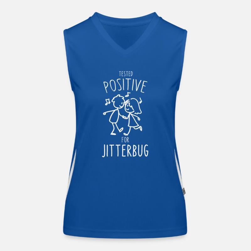 Lindy Hop Swing Tested positive for Jitterbug Women's Functional Contrast Tank Top