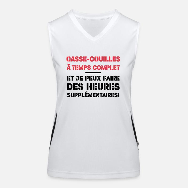 Casse-couilles À Temps Complet Débardeur respirant contrasté Femme