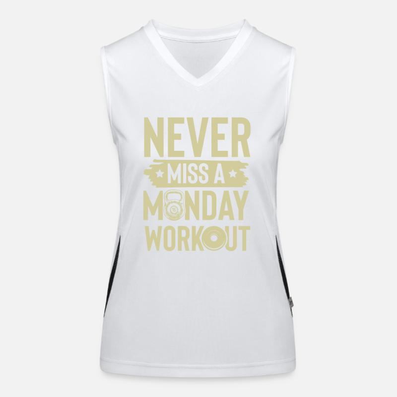 Montag workout Funktionelles Kontrast-Tank Top für Frauen