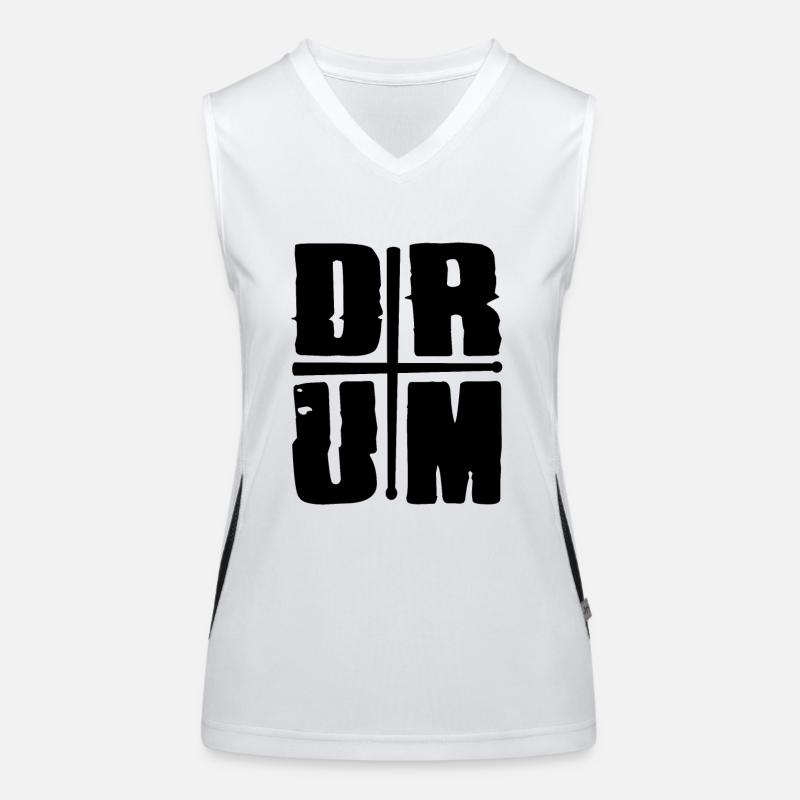 Drum Drumsticks for Percussionists gift idea Funktionelles Kontrast-Tank Top für Frauen