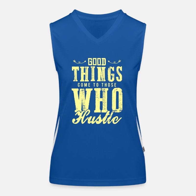 work hustle Women's Functional Contrast Tank Top