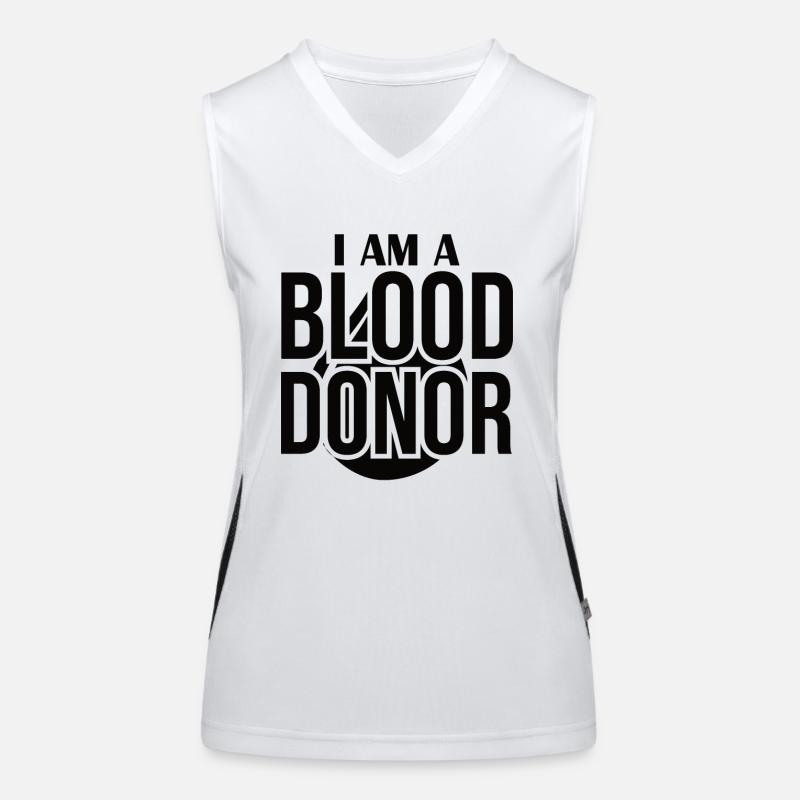 Blutspende Blutspenden Blutspender Funktionelles Kontrast-Tank Top für Frauen
