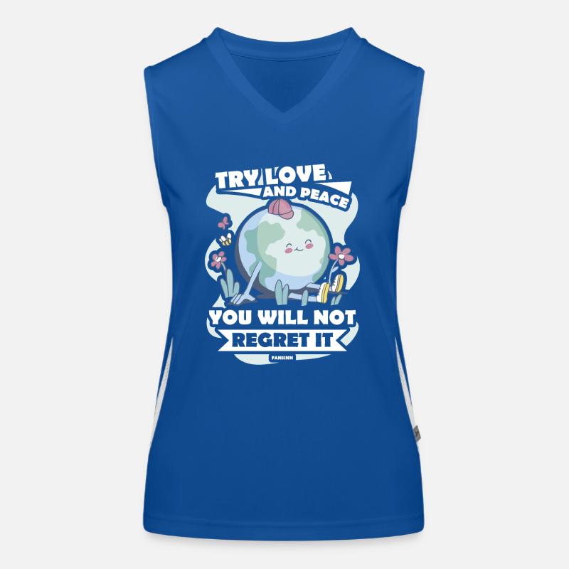 Planet Erde Geschenk Kinder Funktionelles Kontrast-Tank Top für Frauen