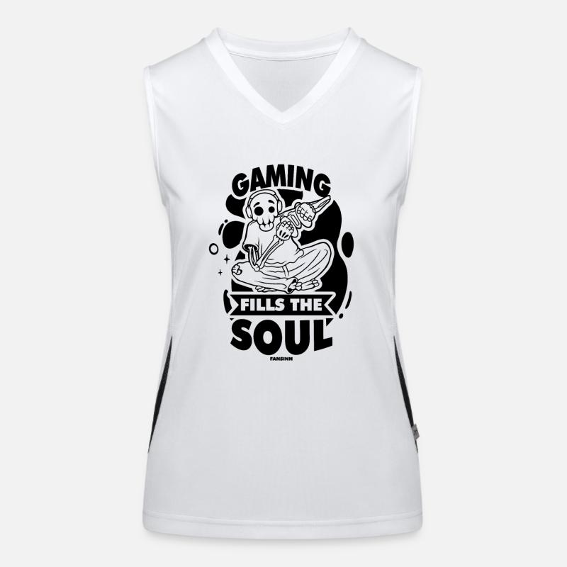 Gaming Funktionelles Kontrast-Tank Top für Frauen