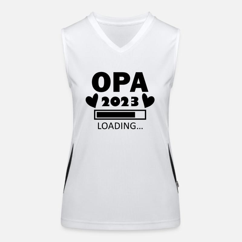 Opa loading 2023 - Opa werden - Bald Opa Funktionelles Kontrast-Tank Top für Frauen