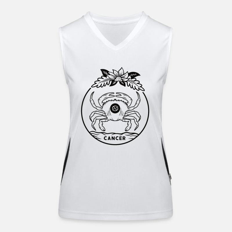 Krebs Sternzeichen Horoskop Geschenk Funktionelles Kontrast-Tank Top für Frauen