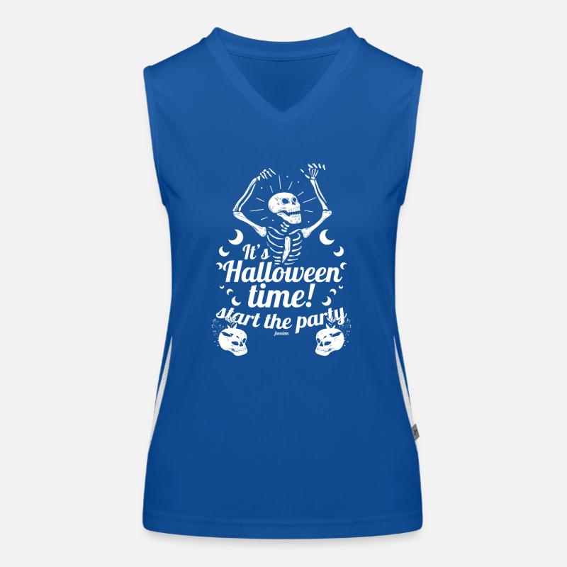 Halloween Skeleton Party Women's Functional Contrast Tank Top