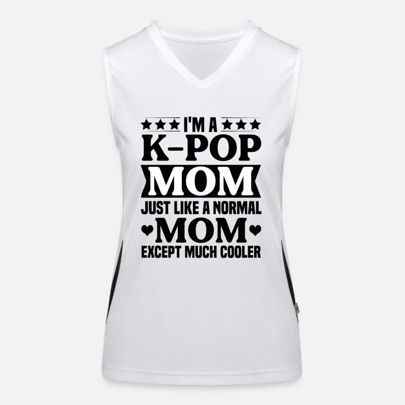 Idée cadeau K-Pop Kpop Mama Débardeur respirant contrasté Femme
