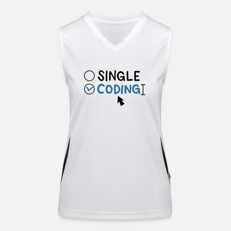 Programmierung Single Coding Software Engineer Funktionelles Kontrast-Tank Top für Frauen