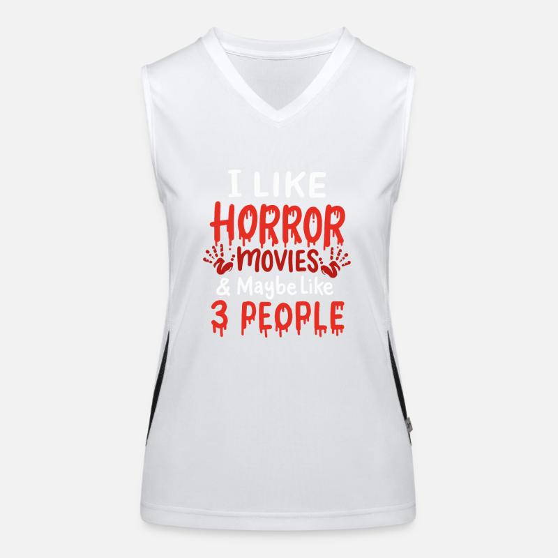 Ich Mag Horrorfilme Funktionelles Kontrast-Tank Top für Frauen