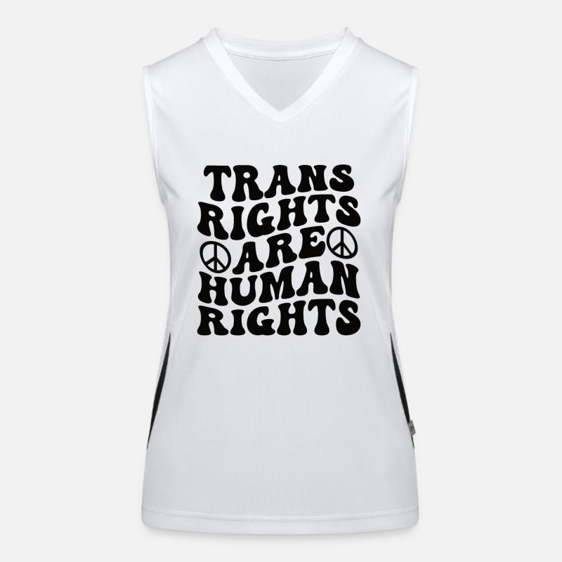 Androgyn Bisexual Gender Gay Trans Binary Women's Functional Contrast Tank Top