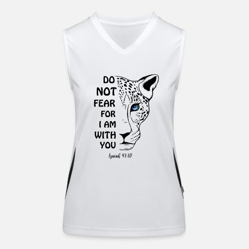 Religiöses Zitat Funktionelles Kontrast-Tank Top für Frauen