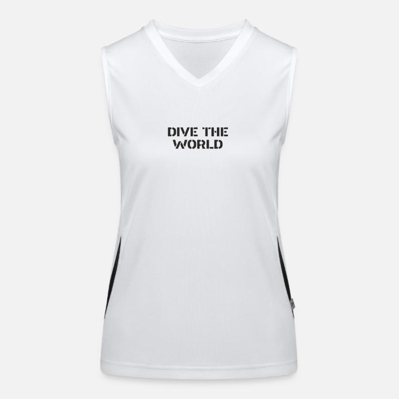 Diving - Dive the world Women's Functional Contrast Tank Top