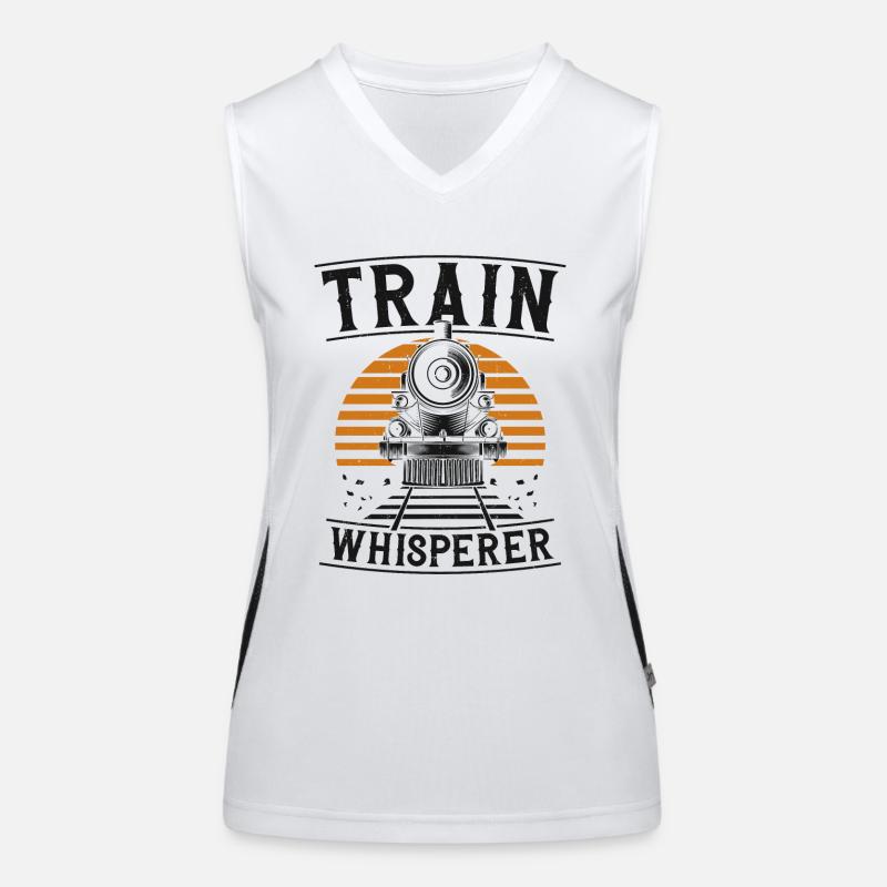 Steam Train Driver Trainspotting Women's Functional Contrast Tank Top