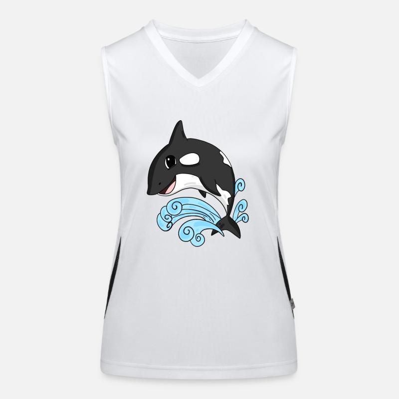 Killer whale Women's Functional Contrast Tank Top