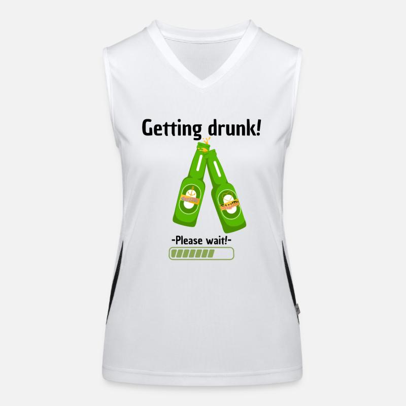 Getting drunk 2 Women's Functional Contrast Tank Top