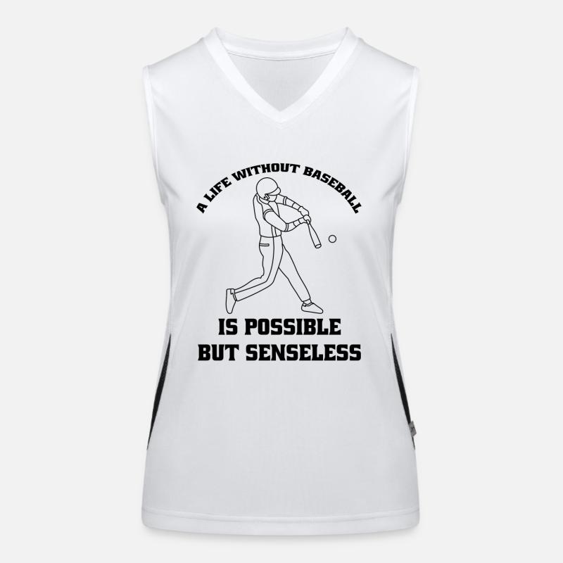 Baseball Geschenk Baseballspiel Baseballliebhaber Funktionelles Kontrast-Tank Top für Frauen