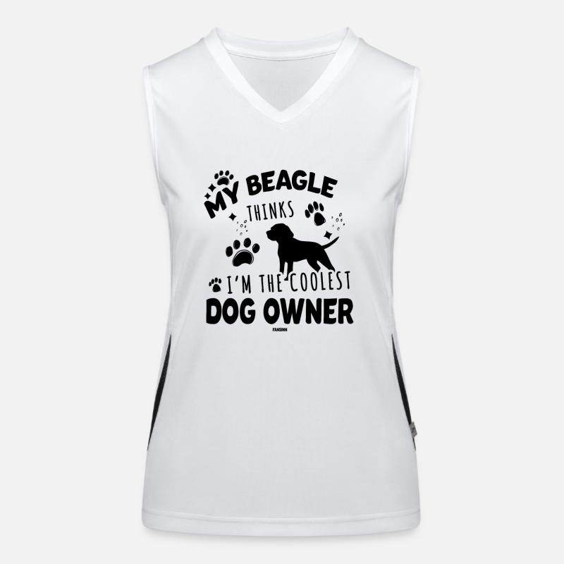 Beagle cool propriétaires de chiens Débardeur respirant contrasté Femme