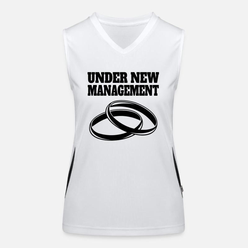 Ehepaar Ehefrau Hochzeit Männer Ehe Frauen Ehemann Funktionelles Kontrast-Tank Top für Frauen