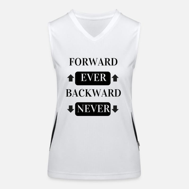 FORWARD EVER BACKWARD NEVER Women's Functional Contrast Tank Top