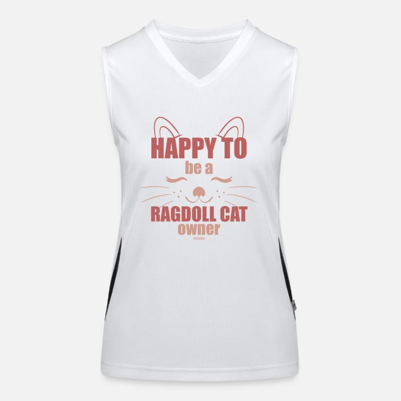 Ragdoll Cat Cat Lovers Chatons Chatons Débardeur respirant contrasté Femme