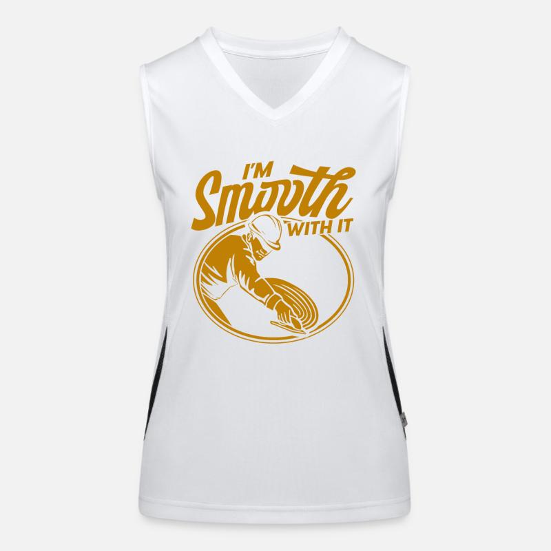 Concrete Builder Reinforced Concrete Builder Concrete Mixer Gift Women's Functional Contrast Tank Top