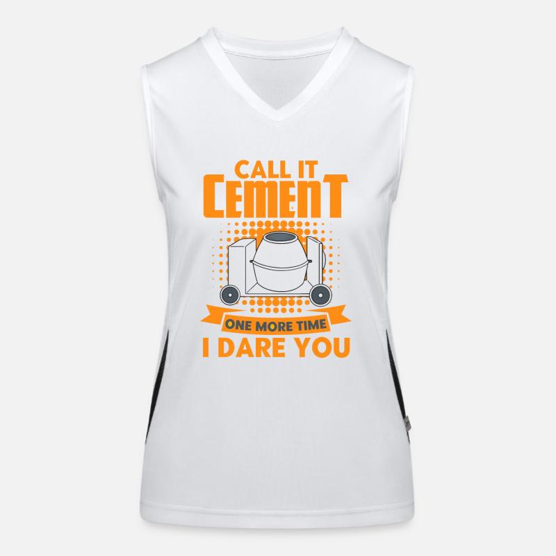 Reinforced concrete builders construction workers construction site gift Women's Functional Contrast Tank Top