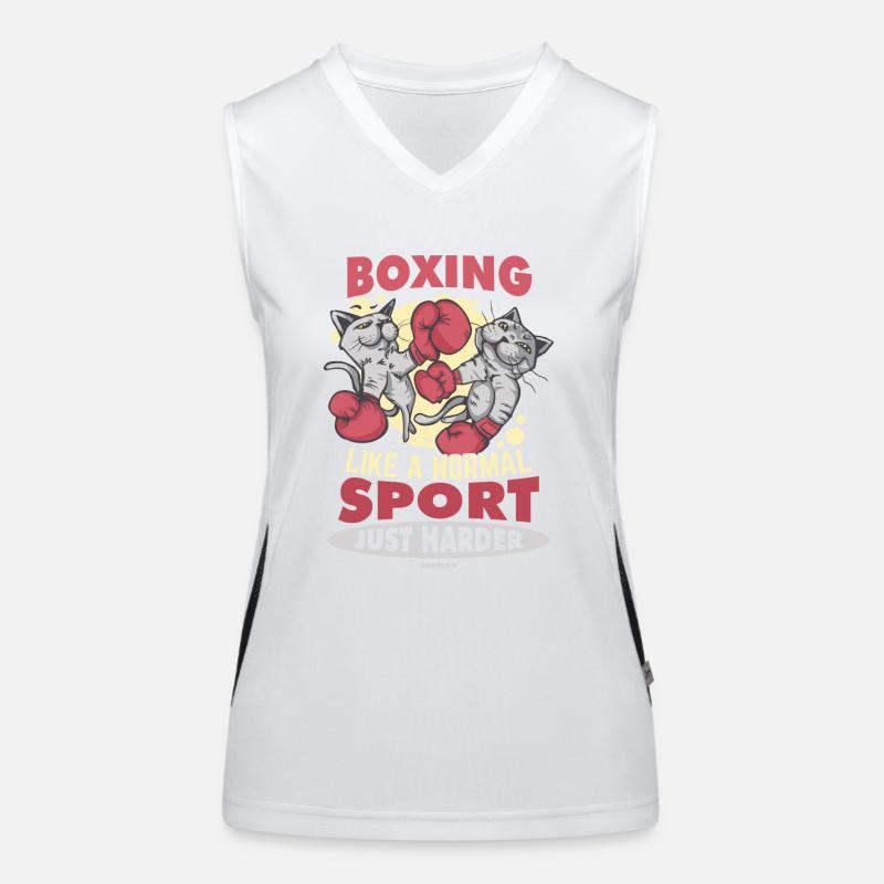 La boxe comme un sport normal est juste plus difficile Débardeur respirant contrasté Femme