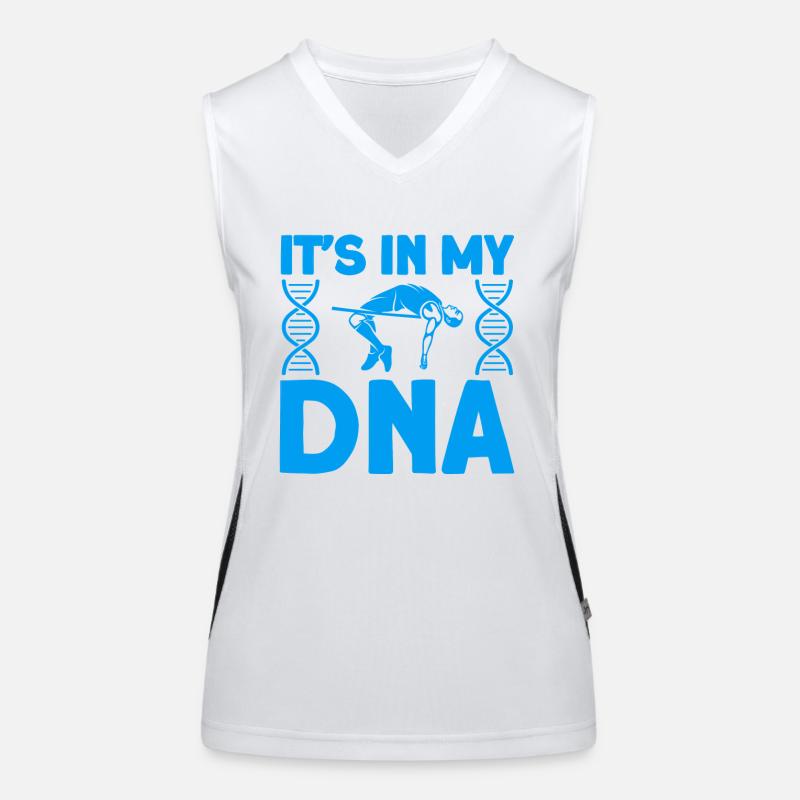 Jumping Pole Vault Athletics Gift Women's Functional Contrast Tank Top