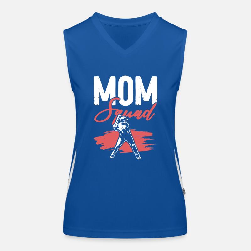Baseball Mom Squad Women's Functional Contrast Tank Top