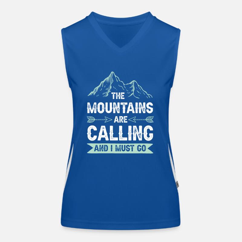 Mountains are calling Funktionelles Kontrast-Tank Top für Frauen