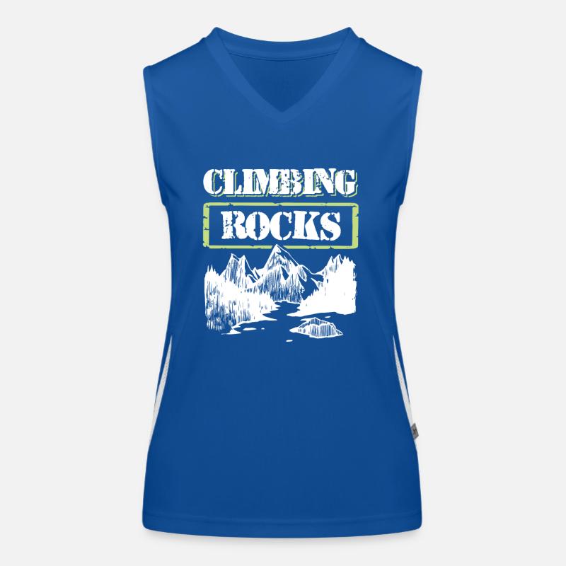 berge klettern Funktionelles Kontrast-Tank Top für Frauen