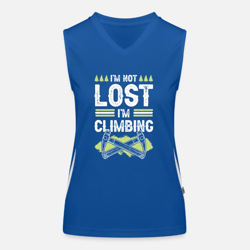 klettern berg Funktionelles Kontrast-Tank Top für Frauen