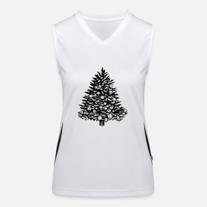 Arbre de Noël Arbre de Noël Vacances Hiver 27 Débardeur respirant contrasté Femme