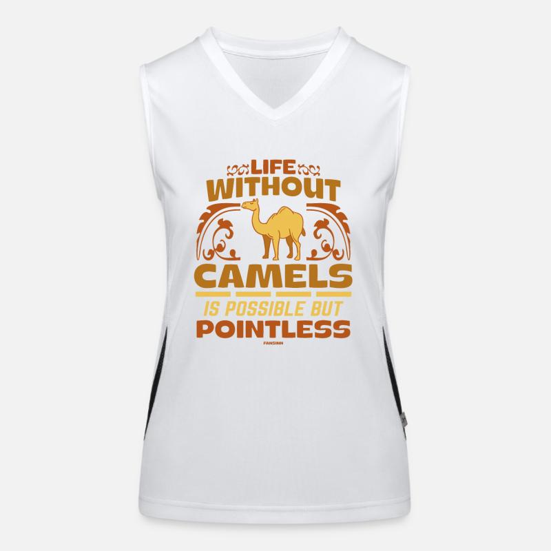 Life Without Camels Is Possible But Pointless Women's Functional Contrast Tank Top