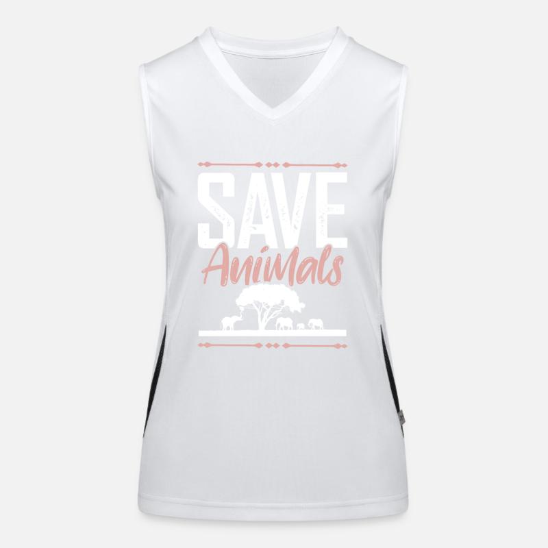 tierschutz spruch Funktionelles Kontrast-Tank Top für Frauen